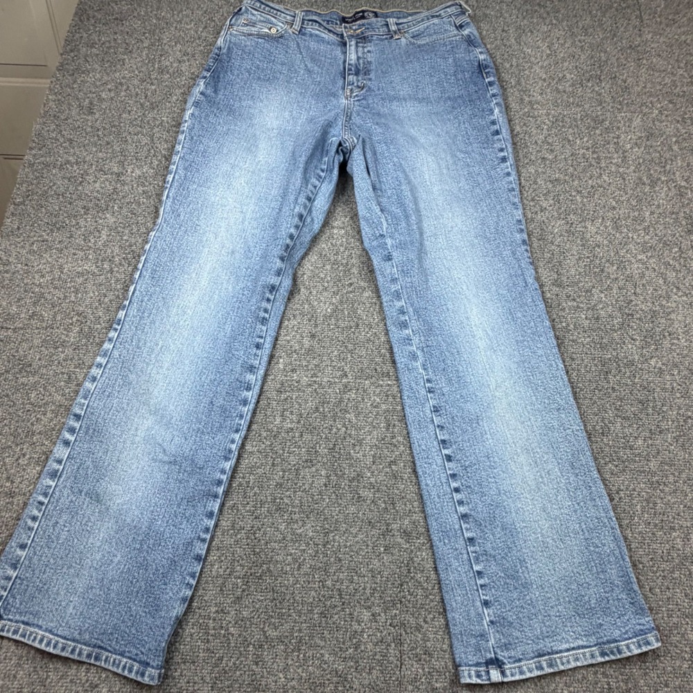 Venezia Jeans Clothing Co Womens Size 16 Average Medium Wash Straight Leg Denim